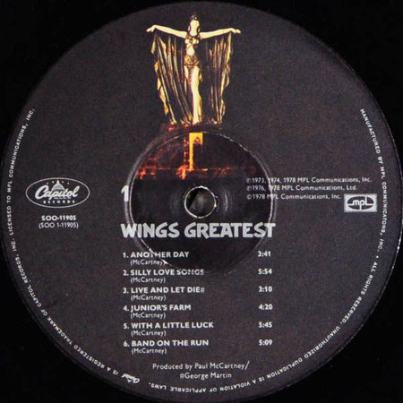 Wings (2) : Wings Greatest (LP, Comp, Jac)