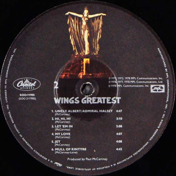Wings (2) : Wings Greatest (LP, Comp, Jac)