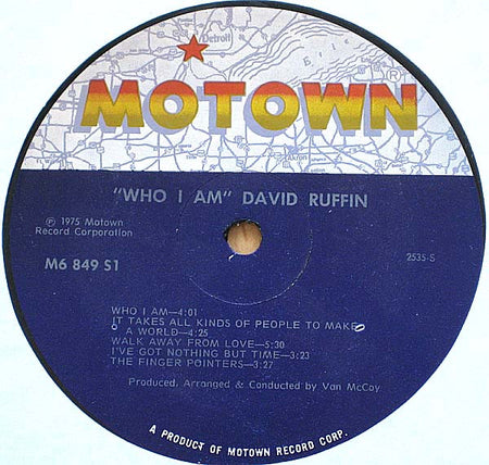 David Ruffin : Who I Am (LP, Album)