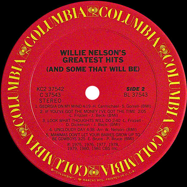 Willie Nelson : Greatest Hits (& Some That Will Be) (2xLP, Album, Comp, Gat)