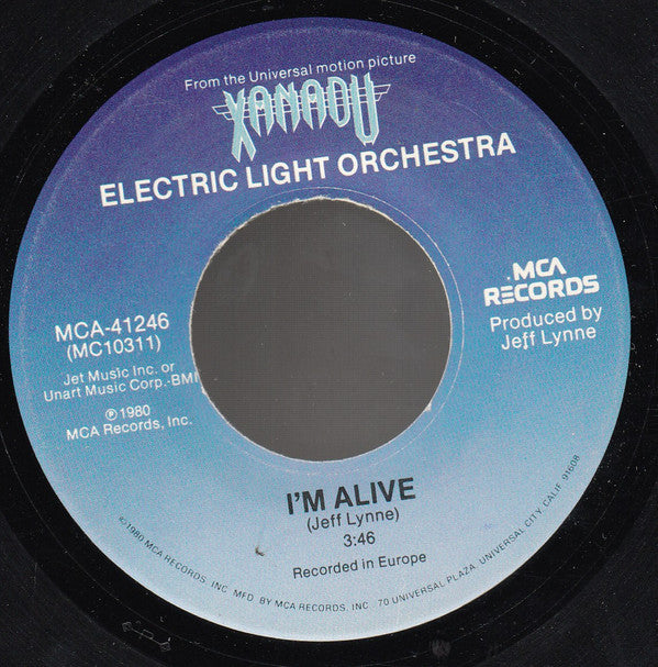 Electric Light Orchestra : I'm Alive (7", Single, Pin)