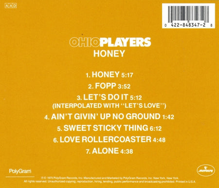 Ohio Players : Honey (CD, Album, RE)