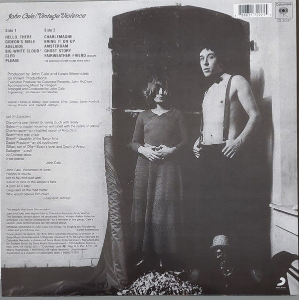 John Cale : Vintage Violence (LP, Album, RE, 180)