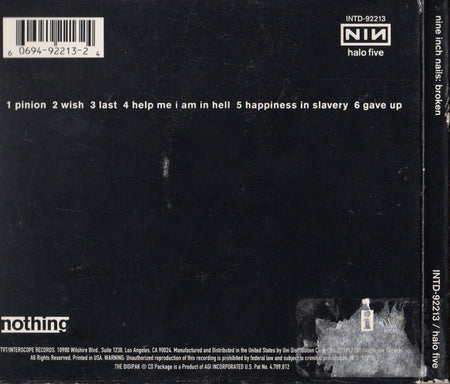 Nine Inch Nails : Broken (CD, EP, RE, Dig)