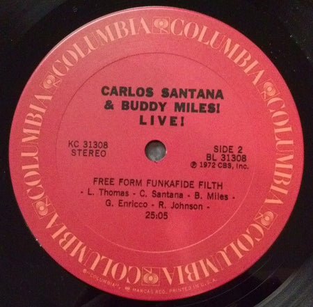 Carlos Santana And Buddy Miles : Carlos Santana & Buddy Miles! Live! (LP, Album, Gat)