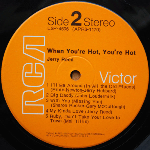 Jerry Reed : When You're Hot, You're Hot (LP, Album, Hol)