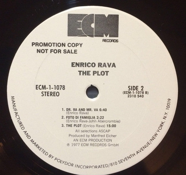 Enrico Rava : The Plot (LP, Album, Promo)