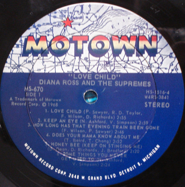 Diana Ross And The Supremes* : Love Child (LP, Album, Ind)