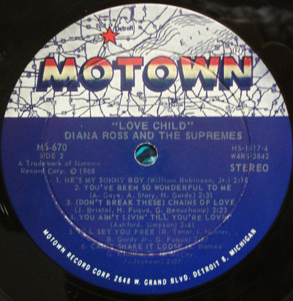 Diana Ross And The Supremes* : Love Child (LP, Album, Ind)