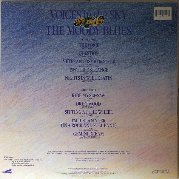 The Moody Blues : Voices In The Sky: The Best Of The Moody Blues (LP, Comp, Club)