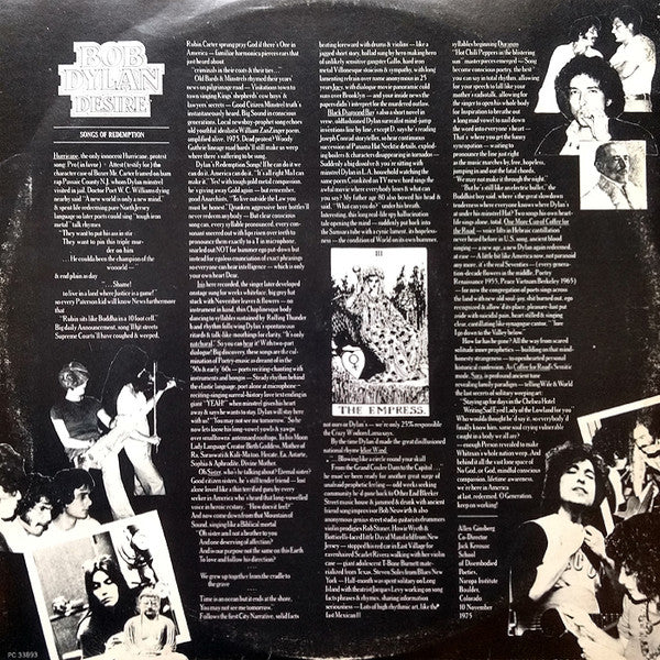Bob Dylan : Desire (LP, Album)