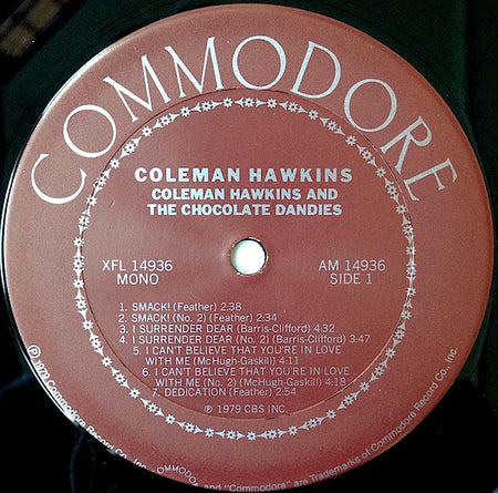 Coleman Hawkins : Coleman Hawkins And The Chocolate Dandies  (LP, Comp, Mono)