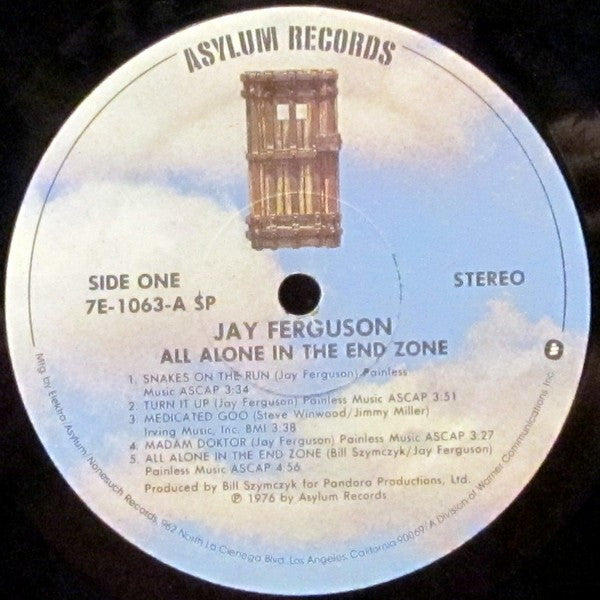 Jay Ferguson : All Alone In The End Zone (LP, Album, SRC)