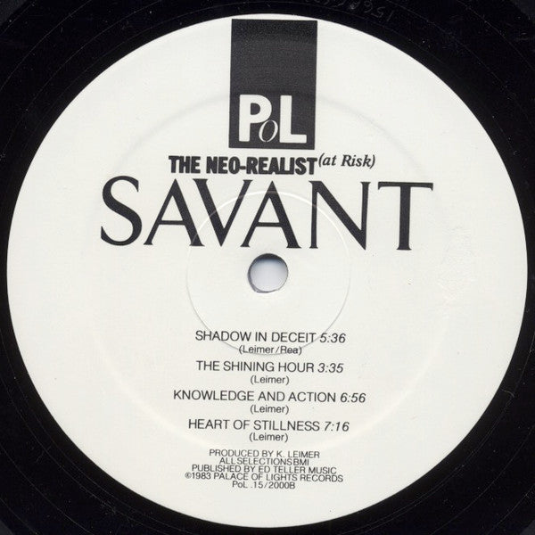 Savant (2) : The Neo-Realist (At Risk) (LP, Album)