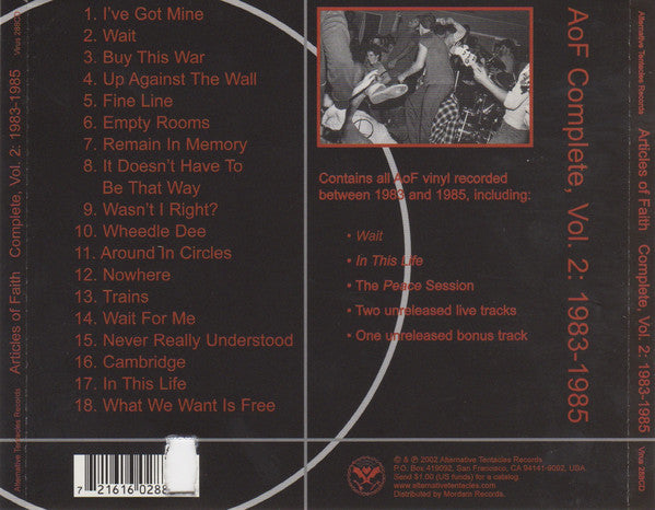 Articles Of Faith : Complete Vol. 2 1983-1985 (CD, Comp)