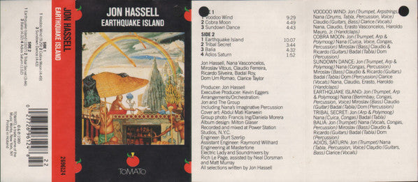 Jon Hassell : Earthquake Island (Cass, Album, RE, Dol)