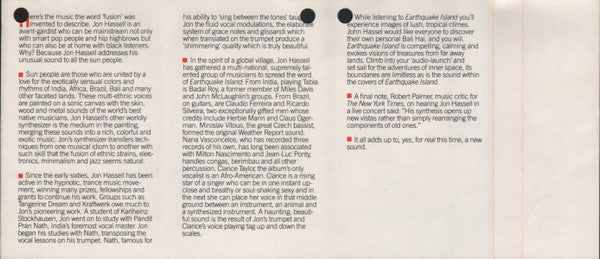 Jon Hassell : Earthquake Island (Cass, Album, RE, Dol)