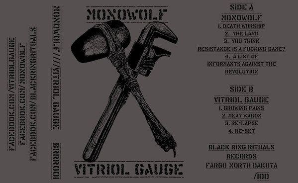 Monowolf, Vitriol Gauge : Monowolf/Vitriol Gauge (Cass, EP, Num)