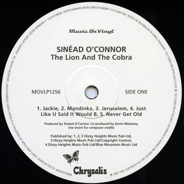 Sinéad O'Connor : The Lion And The Cobra (LP, Album, RE, 180)