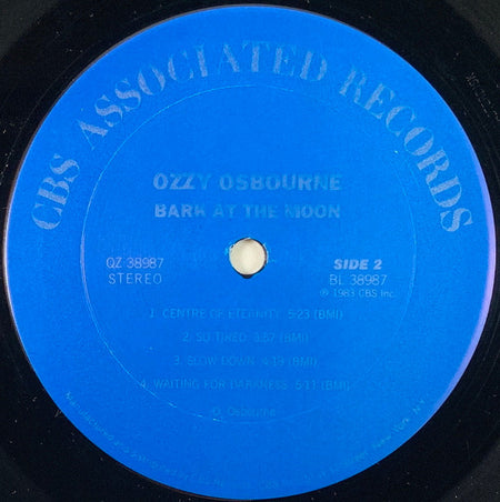 Ozzy Osbourne : Bark At The Moon (LP, Album, Car)