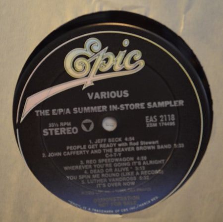 Various : The Long Hit Summer (On Epic, Portrait And The CBS Associated Labels) (LP, Comp, Promo, Smplr)