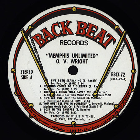 O.V. Wright : Memphis Unlimited (LP, Album, Pit)