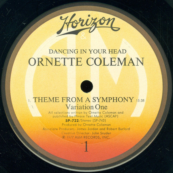 Ornette Coleman : Dancing In Your Head (LP, Album, Duo)