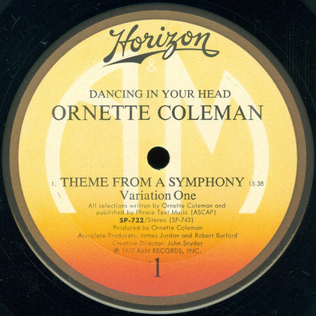 Ornette Coleman : Dancing In Your Head (LP, Album, Duo)