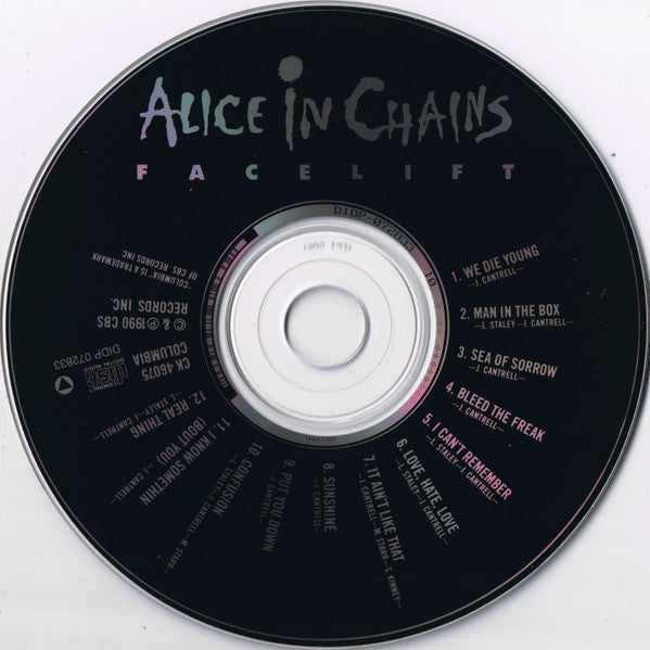 Alice In Chains : Facelift (CD, Album, RP)