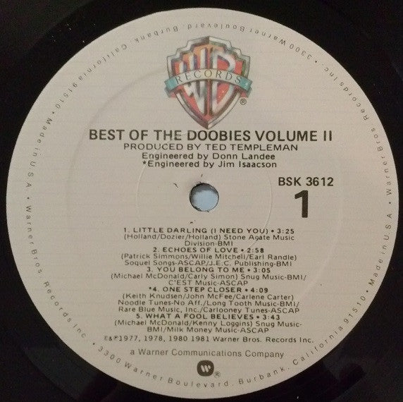 The Doobie Brothers : Best Of The Doobies Volume II (LP, Comp, Spe)