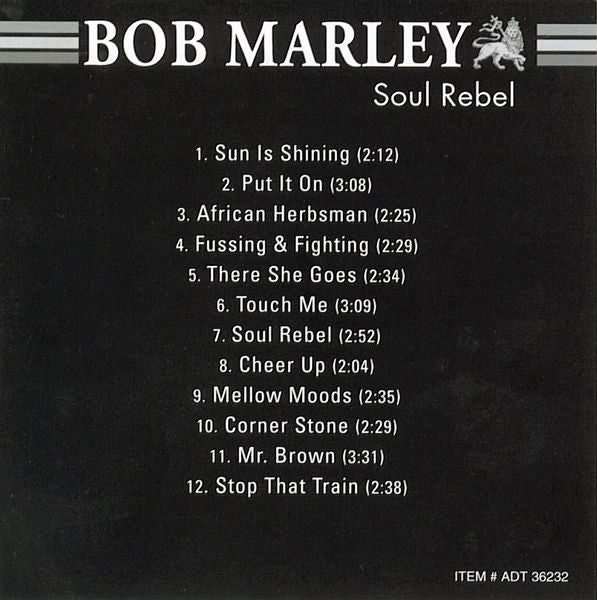 Bob Marley : Soul Rebel (CD, Comp)