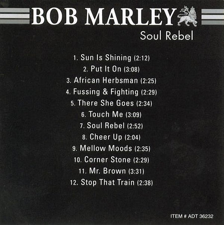 Bob Marley : Soul Rebel (CD, Comp)