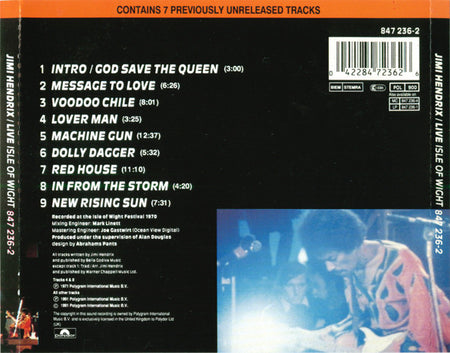 Jimi Hendrix : Live Isle Of Wight '70 (CD, Album)