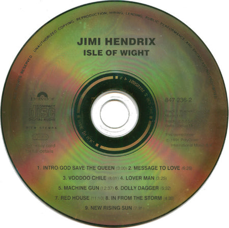 Jimi Hendrix : Live Isle Of Wight '70 (CD, Album)