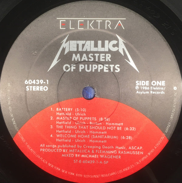 Metallica : Master Of Puppets (LP, Album, Spe)