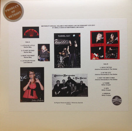 Various : Motor City Special Volume 4 (LP, Album, Red)