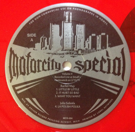 Various : Motor City Special Volume 4 (LP, Album, Red)