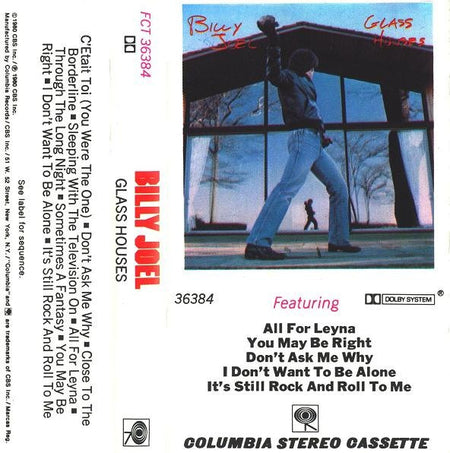 Billy Joel : Glass Houses (Cass, Album)