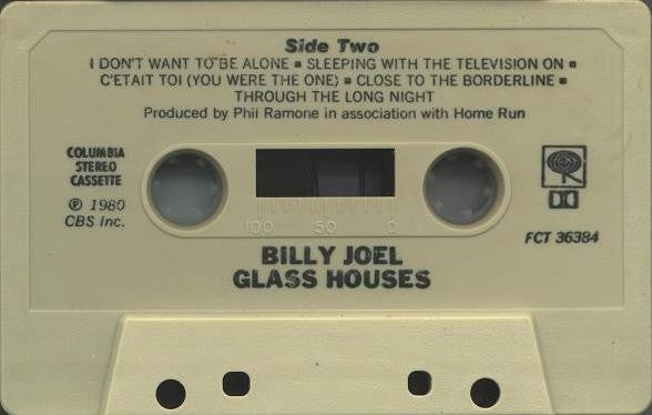 Billy Joel : Glass Houses (Cass, Album)