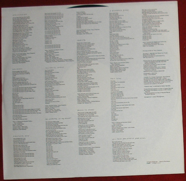 Tracy Chapman : Crossroads (LP, Album, Promo)