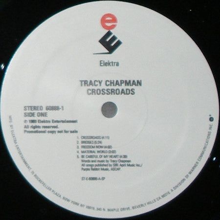 Tracy Chapman : Crossroads (LP, Album, Promo)