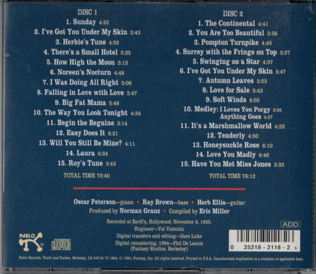 The Oscar Peterson Trio : At Zardi's (2xCD, Album, RE, RM)