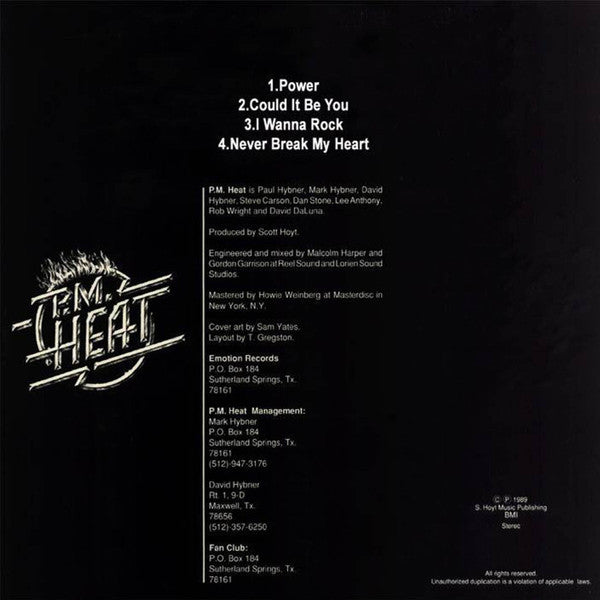 P.M. Heat : P.M. Heat (12", EP)