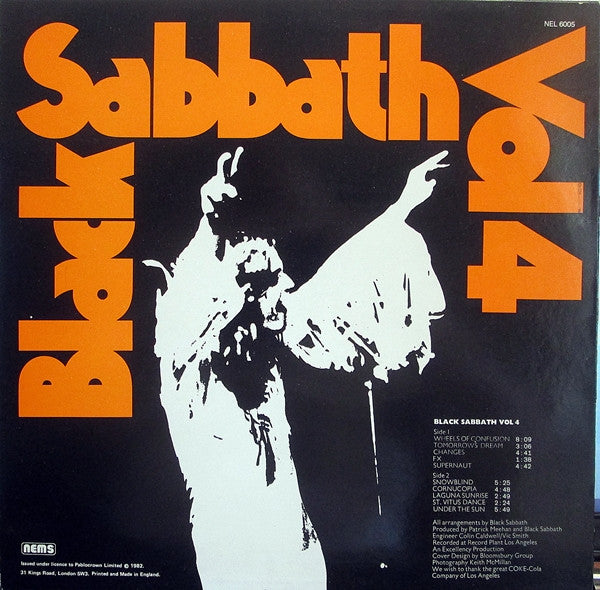 Black Sabbath : Black Sabbath Vol. 4 (LP, Album, RE)
