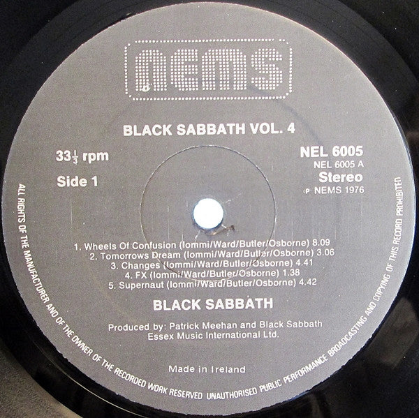 Black Sabbath : Black Sabbath Vol. 4 (LP, Album, RE)