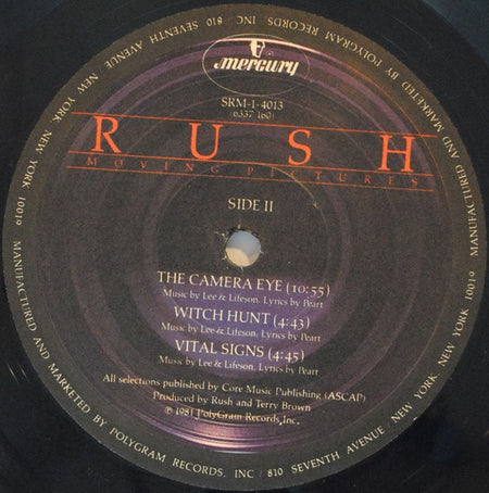 Rush : Moving Pictures (LP, Album, Pre)