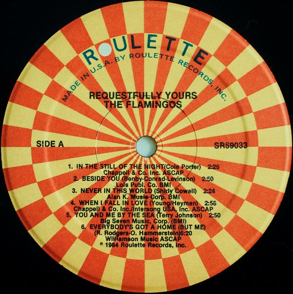 The Flamingos : Requestfully Yours (LP, Album, RE)