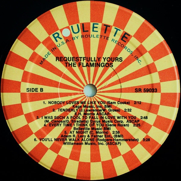 The Flamingos : Requestfully Yours (LP, Album, RE)