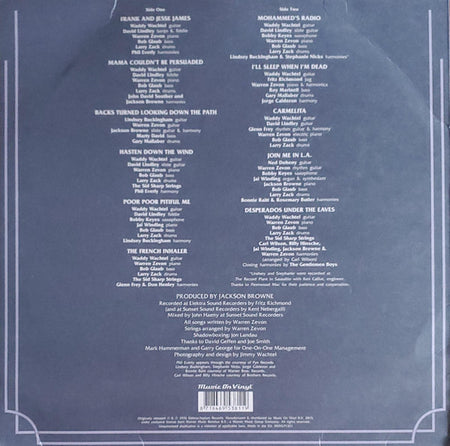 Warren Zevon : Warren Zevon (LP, Album, RE, 180)