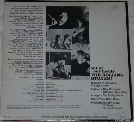 The Rolling Stones : Out Of Our Heads (LP, Album, RP, Ter)